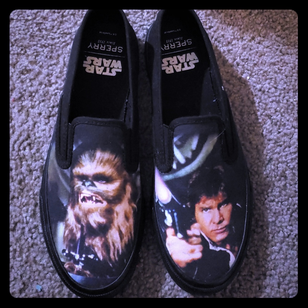 Star wars sperry slide on shoes NWOT